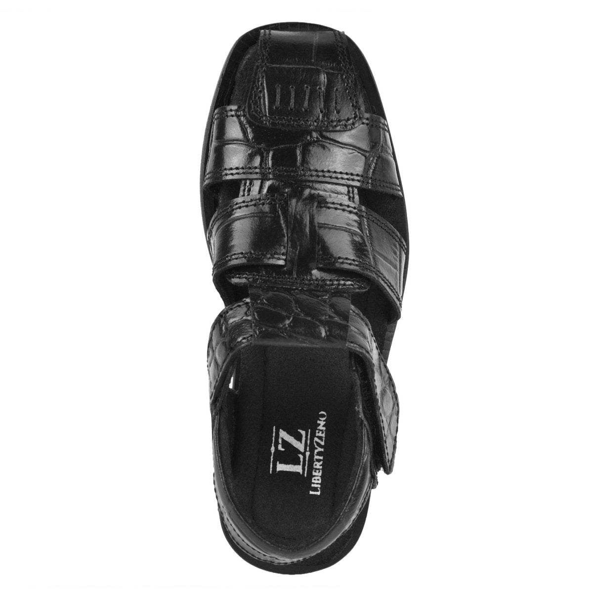 Liberty Zeno DYTAN Kids Genuine Leather Fisherman Crocodile Print Design Sandals