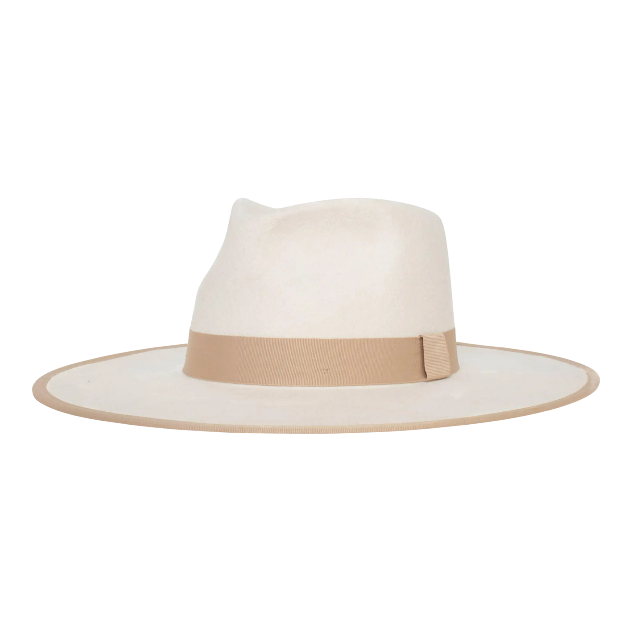 Goorin Bros Adore You Wool Felt Wide Brim Fedora Hat Ivory