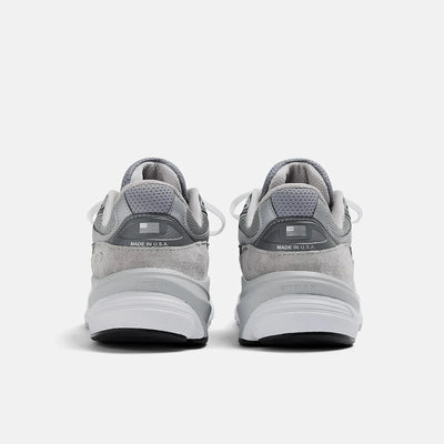 New Balance Made in USA 990v6 Men's Sneakers — Gray/White Suede Low-Top