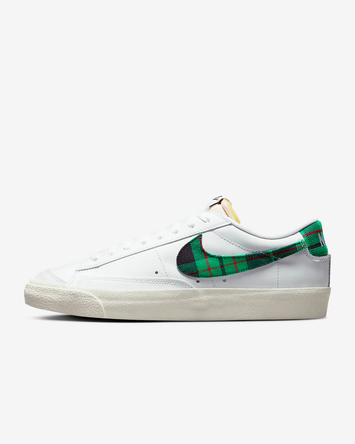 Nike Blazer Low '77 Premium Men's Sneakers — White Leather Low-Top