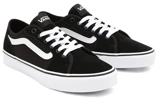 Vans Filmore Decon Men's Sneakers — Black/White Leather