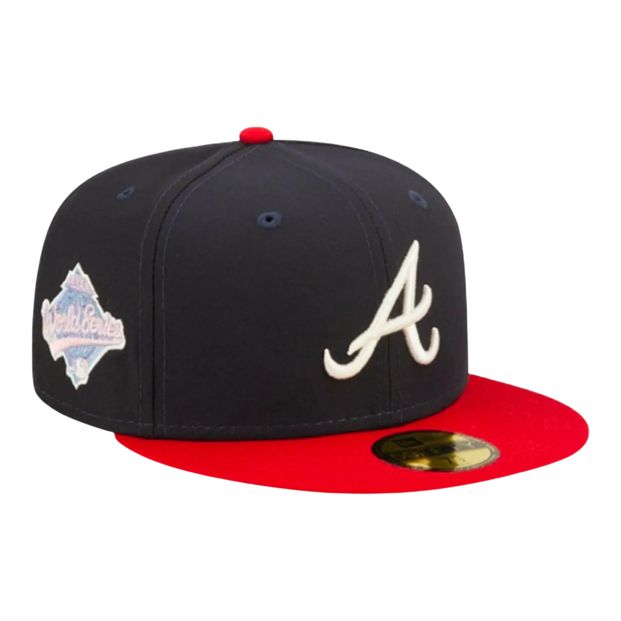 New Era Atlanta Braves Pop Sweat Men Fitted Hat Navy