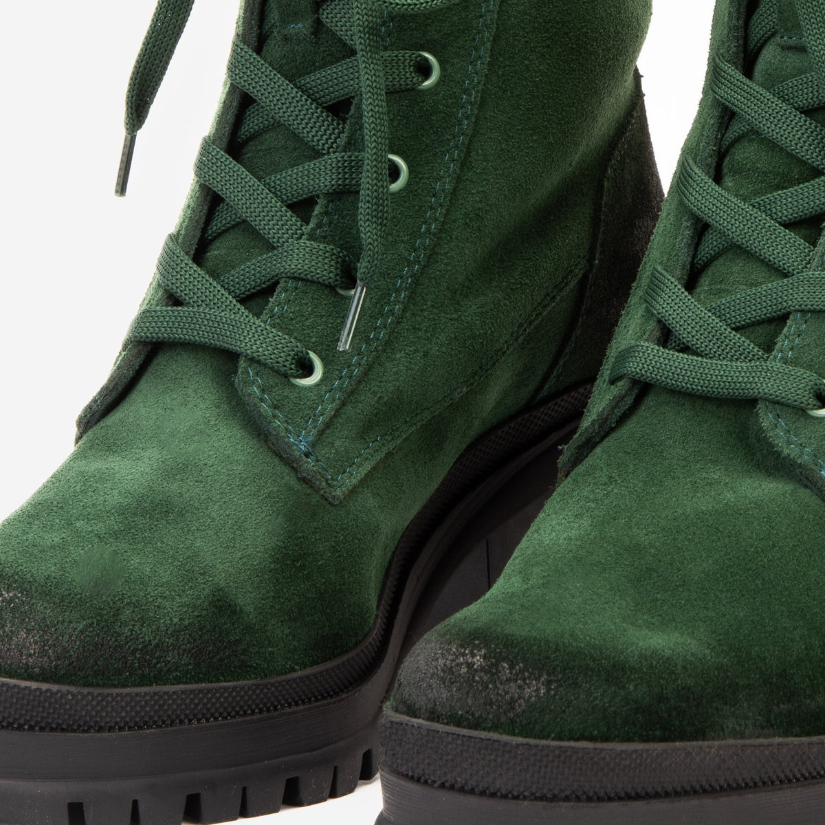Vinci Leather The Elera Green Leather Block Heel Women Boot – product view 4