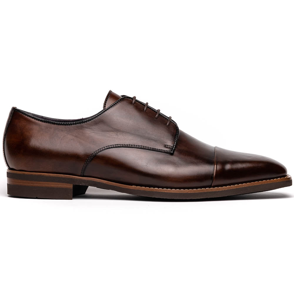 Zelli Italia Men's 25-550-CST ENZO Italian Calfskin Cap Toe Chestnut