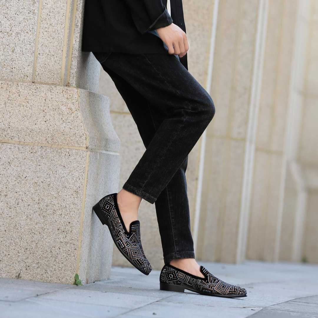 Amali Enzo Black Slippers — product view 8