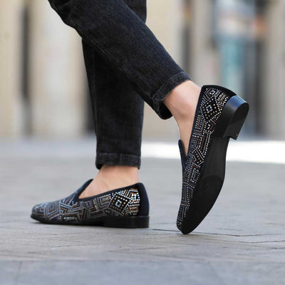 Amali Enzo Black Slippers — product view 9