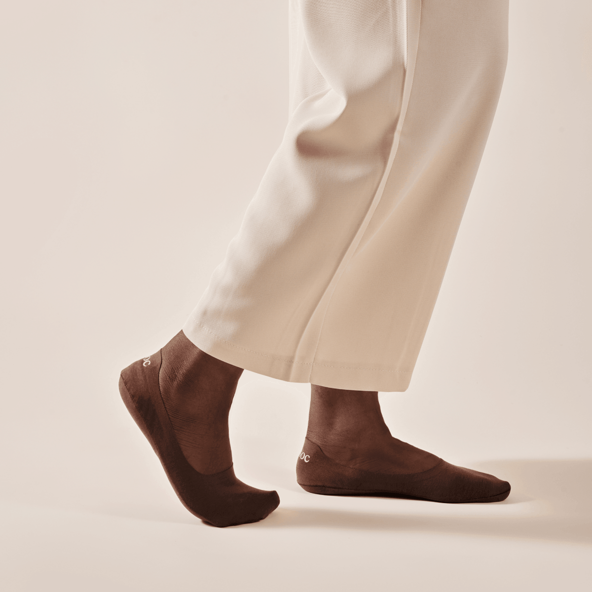 Unisex Cotton No Show Socks | Espresso Brown