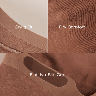 Unisex Cotton No Show Socks | Toffee Tan