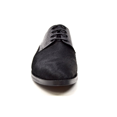 British Walkers Executive Men's Black Leather and Pony Skin Dress Shoes view 3