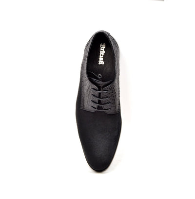 British Walkers Executive Men's Black Leather and Pony Skin Dress Shoes view 7
