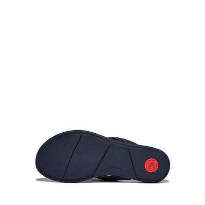FitFlop Gracie Thong Circlet Toe Post Women's Sandals — Navy Leather