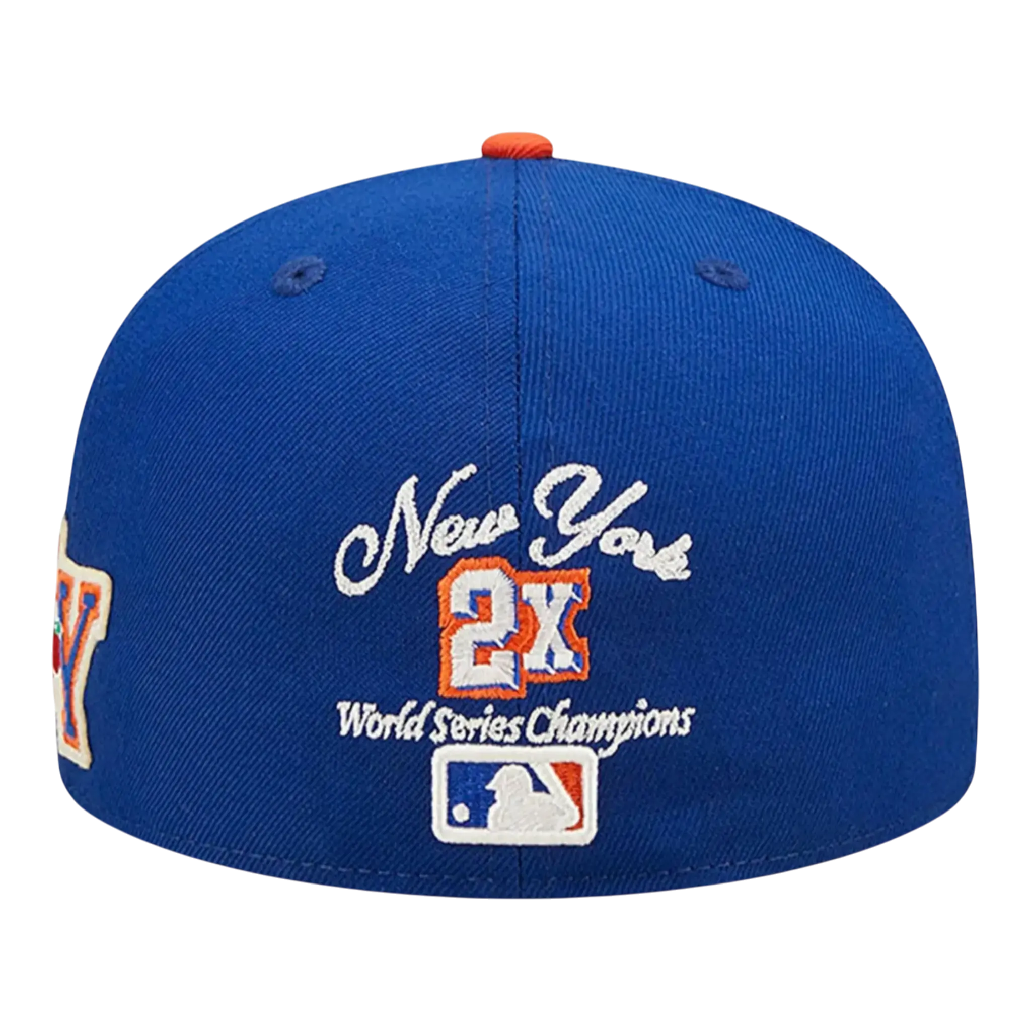 New Era 59Fifty MLB New York Mets Letterman Fitted Hat Blue/Orange
