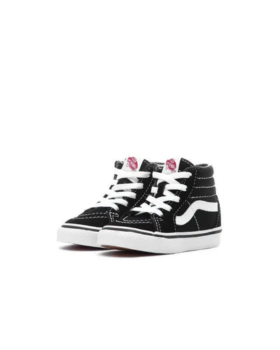 Vans SK8 Hi Round Toe Kids' Sneakers — True White/Black
