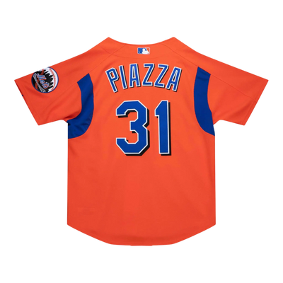 Mitchell & Ness Authentic Mike Piazza New York Mets 2004 Men Baseball Jersey Orange