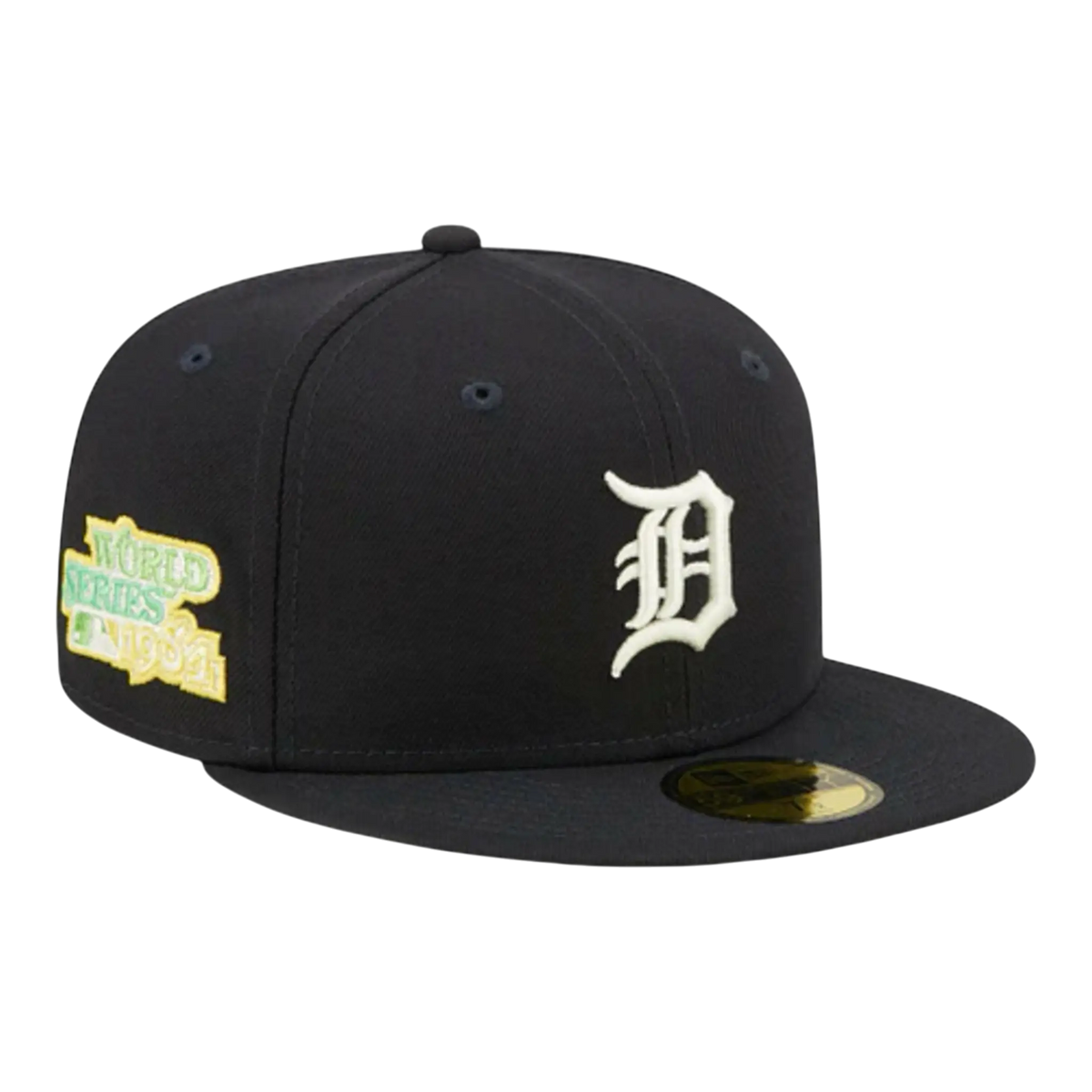 New Era 59Fifty Detroit Tigers Citrus Pop Fitted Hat Navy/Green – product view 1