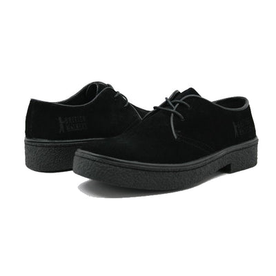 British Walkers Playboy Men's Classic Low Cut Black Leather and Suede Shoes view 2