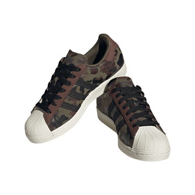 adidas Superstar Strata Men's Sneakers — Olive/Camo Suede