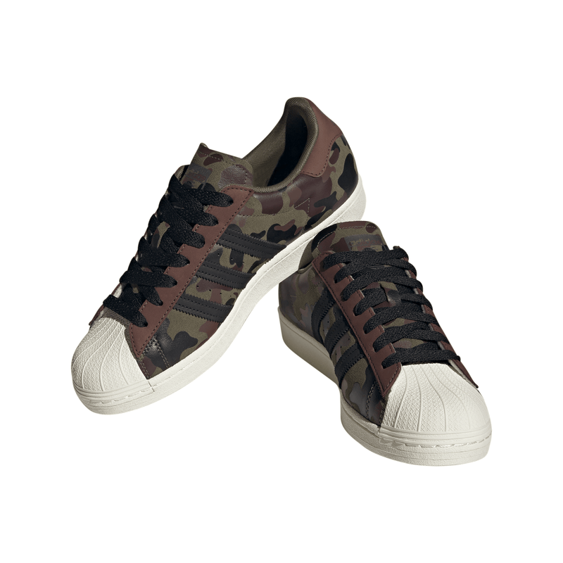 adidas Superstar Strata Men's Sneakers — Olive/Camo Suede