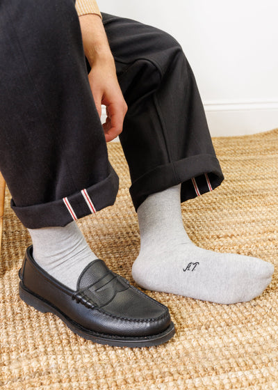 American Trench Foundation Crew Socks – USA Made Cotton Everyday Crew Socks back view