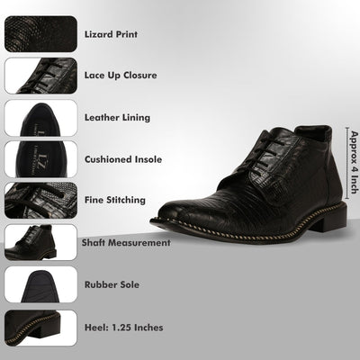Liberty Zeno Foxx Leather Lace - Up Boots