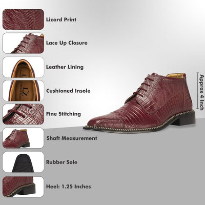 Liberty Zeno Foxx Leather Lace - Up Boots