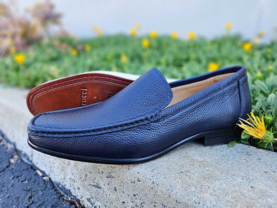 Carrucci Shoes Francis Timeless Slip On Loafer Luxury Leather KL20102