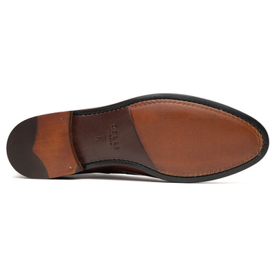 Zelli Italia 15-586-CGN FRANCO Italian Calfskin Tassel Loafer Cognac Detail View