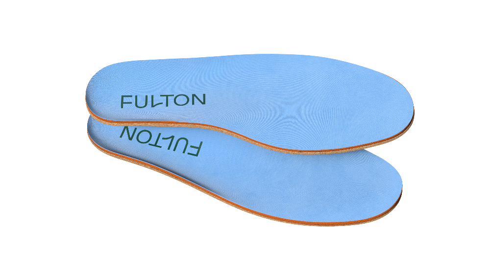 Fulton Athletic Performance Insoles – Shock Absorbing Arch Support Inserts for Men and Women front view