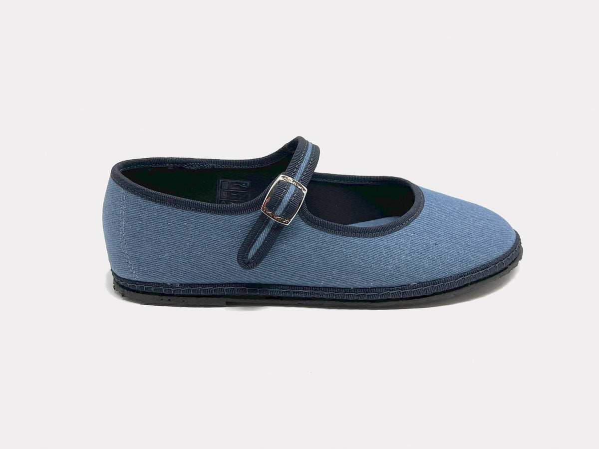 SantM  Mary Jane Furlane Denim – side view