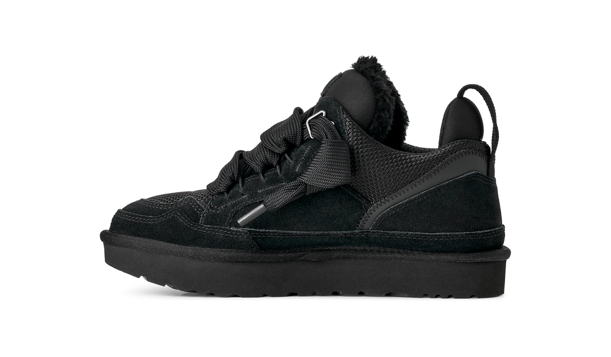 UGG Lowmel Womens Sneakers (1144032) — Black Suede Low-Top