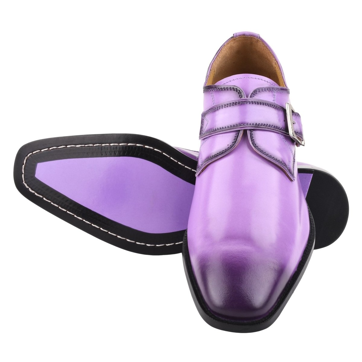 Liberty Zeno GLORIA Genuine Leather Oxford Style Monk Straps Shoe