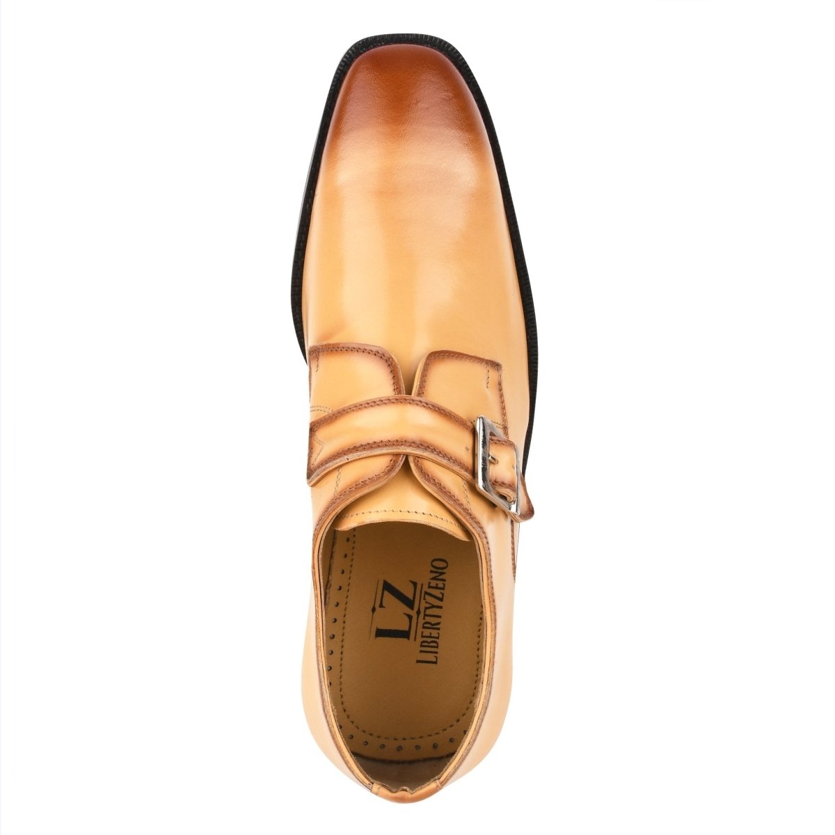 Liberty Zeno GLORIA Genuine Leather Oxford Style Monk Straps Shoe