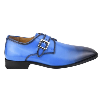 Liberty Zeno GLORIA Genuine Leather Oxford Style Monk Straps Shoe