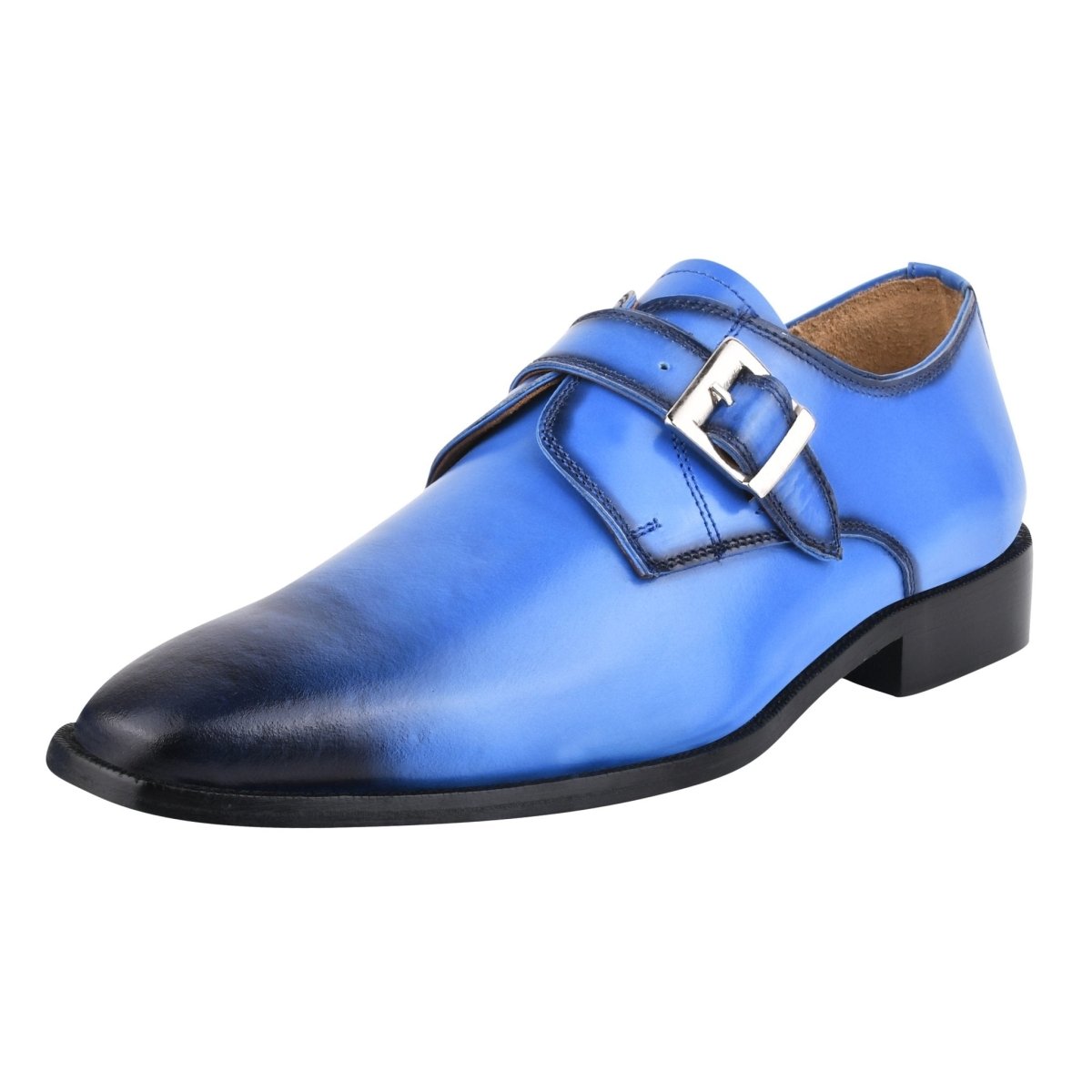 Liberty Zeno GLORIA Genuine Leather Oxford Style Monk Straps Shoe
