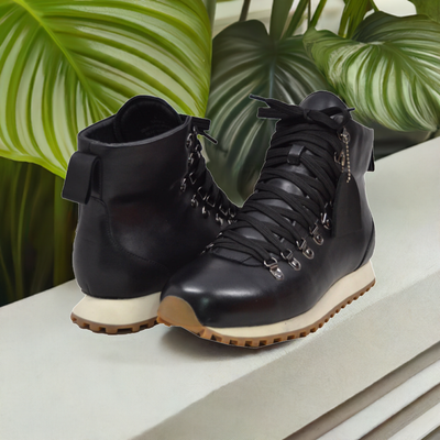 British Walkers Alpine GT Men's Handcrafted Leather and Suede High Top Boots view 2