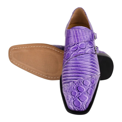 Liberty Zeno Grace Men’s Double Monk Strap Dress Shoes – Genuine Leather Oxford Style Formal Shoes