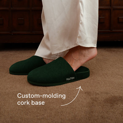 Fulton House Shoe Men’s and Women’s Orthopedic Comfort Slippers with Arch Support back view