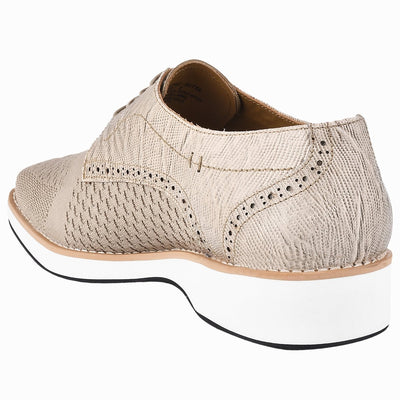 Liberty Zeno Gutta Lizard Print Leather Textile Casual Sneakers