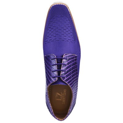 Liberty Zeno Gutta Lizard Print Leather Textile Casual Sneakers