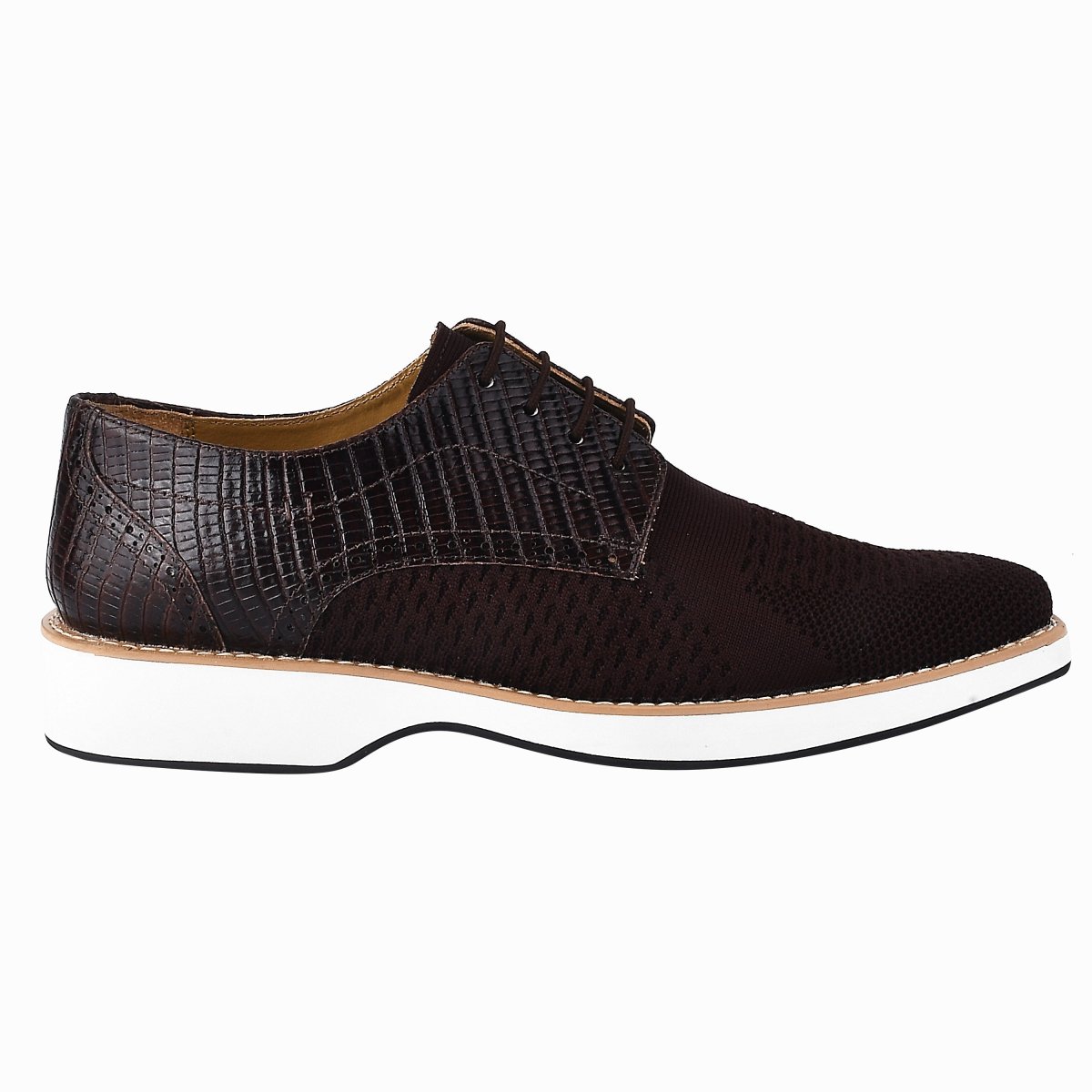 Liberty Zeno Gutta Lizard Print Leather Textile Casual Sneakers