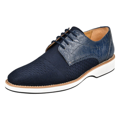 Liberty Zeno Gutta Lizard Print Leather Textile Casual Sneakers
