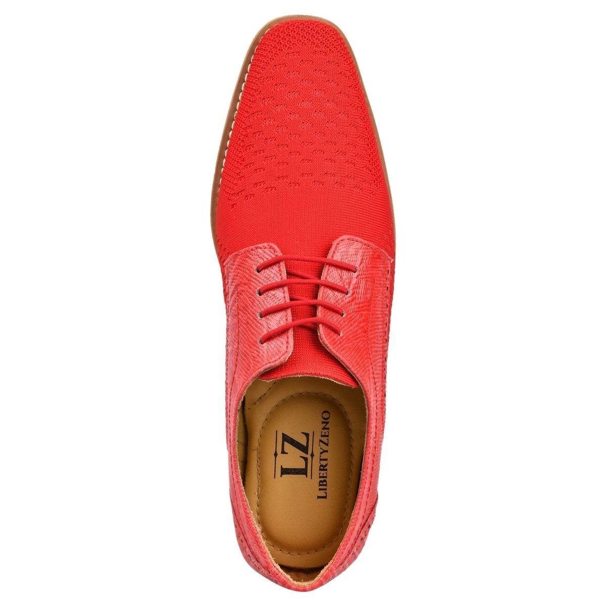 Liberty Zeno Gutta Lizard Print Leather Textile Casual Sneakers