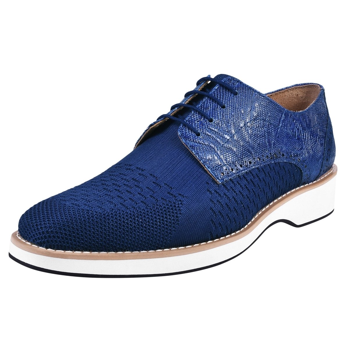 Liberty Zeno Gutta Lizard Print Leather Textile Casual Sneakers