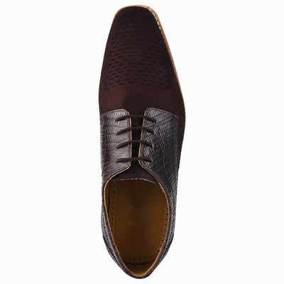 Liberty Zeno Gutta Lizard Print Leather Textile Casual Sneakers