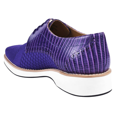 Liberty Zeno Gutta Lizard Print Leather Textile Casual Sneakers