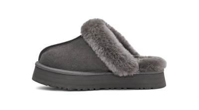 UGG Disquette Womens Platform Slippers — Charcoal Suede
