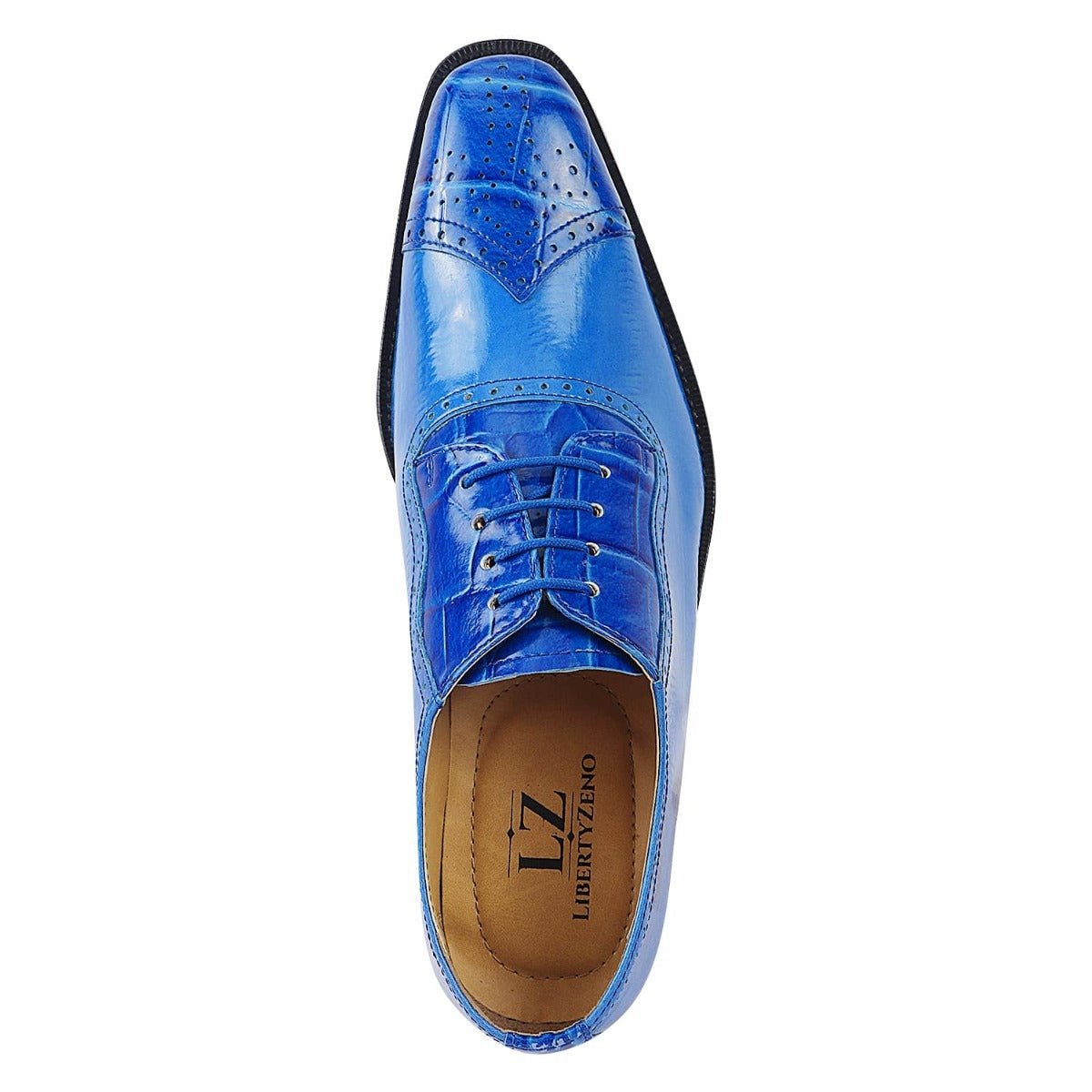 Liberty Zeno Henley Genuine Leather Oxford Style Brogue Dress Shoes