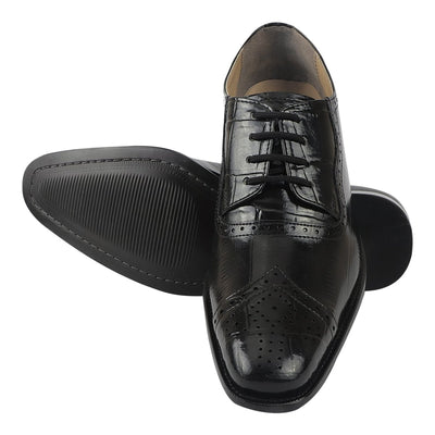 Liberty Zeno Henley Genuine Leather Oxford Style Brogue Dress Shoes