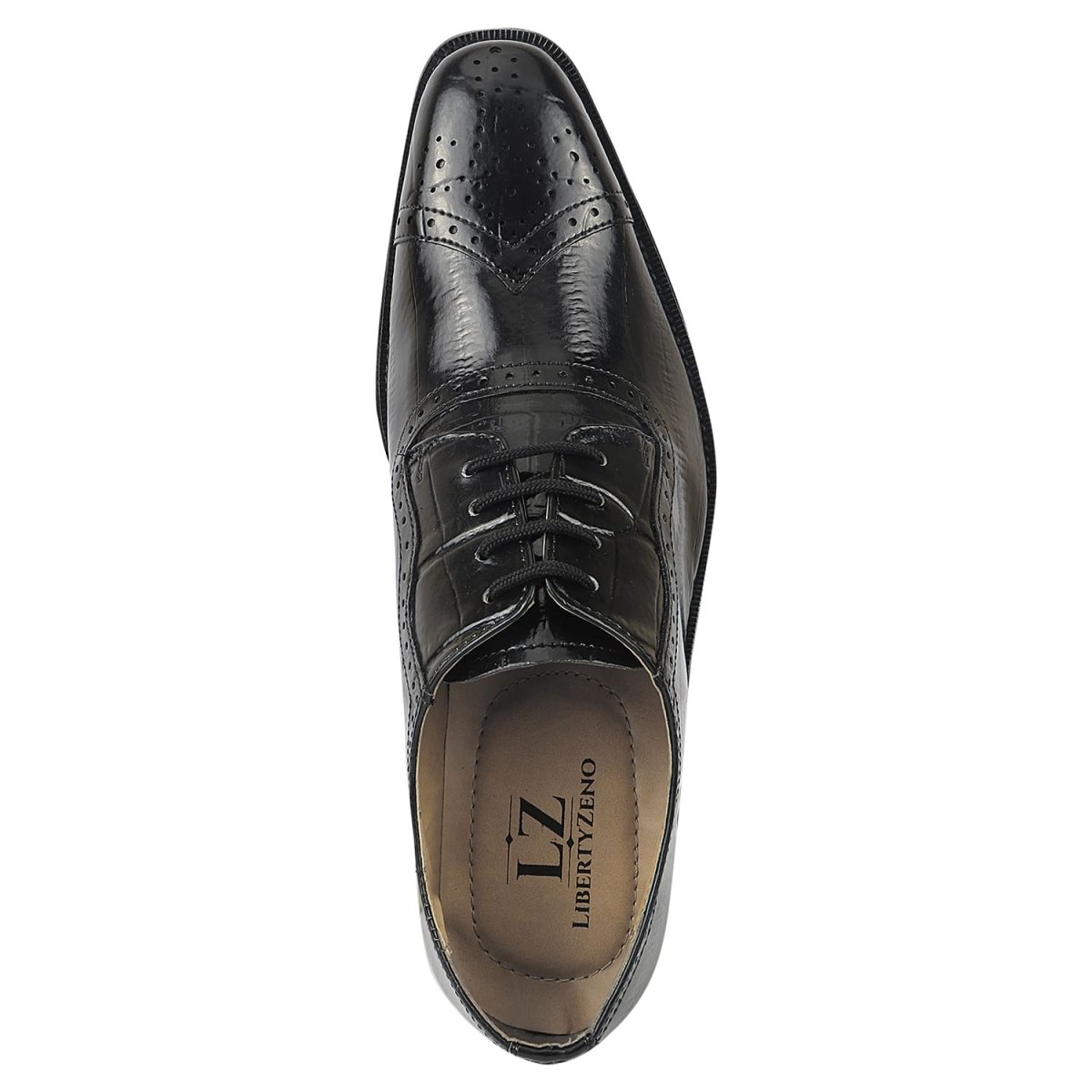 Liberty Zeno Henley Genuine Leather Oxford Style Brogue Dress Shoes