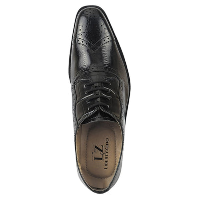 Liberty Zeno Henley Genuine Leather Oxford Style Brogue Dress Shoes
